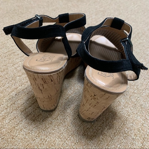 Franco Sarto Clinton 2 Black Wedges - Picture 8 of 9